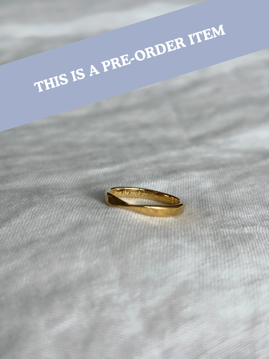 PRE-ORDER Gold Valkyrie Ribbon Ring