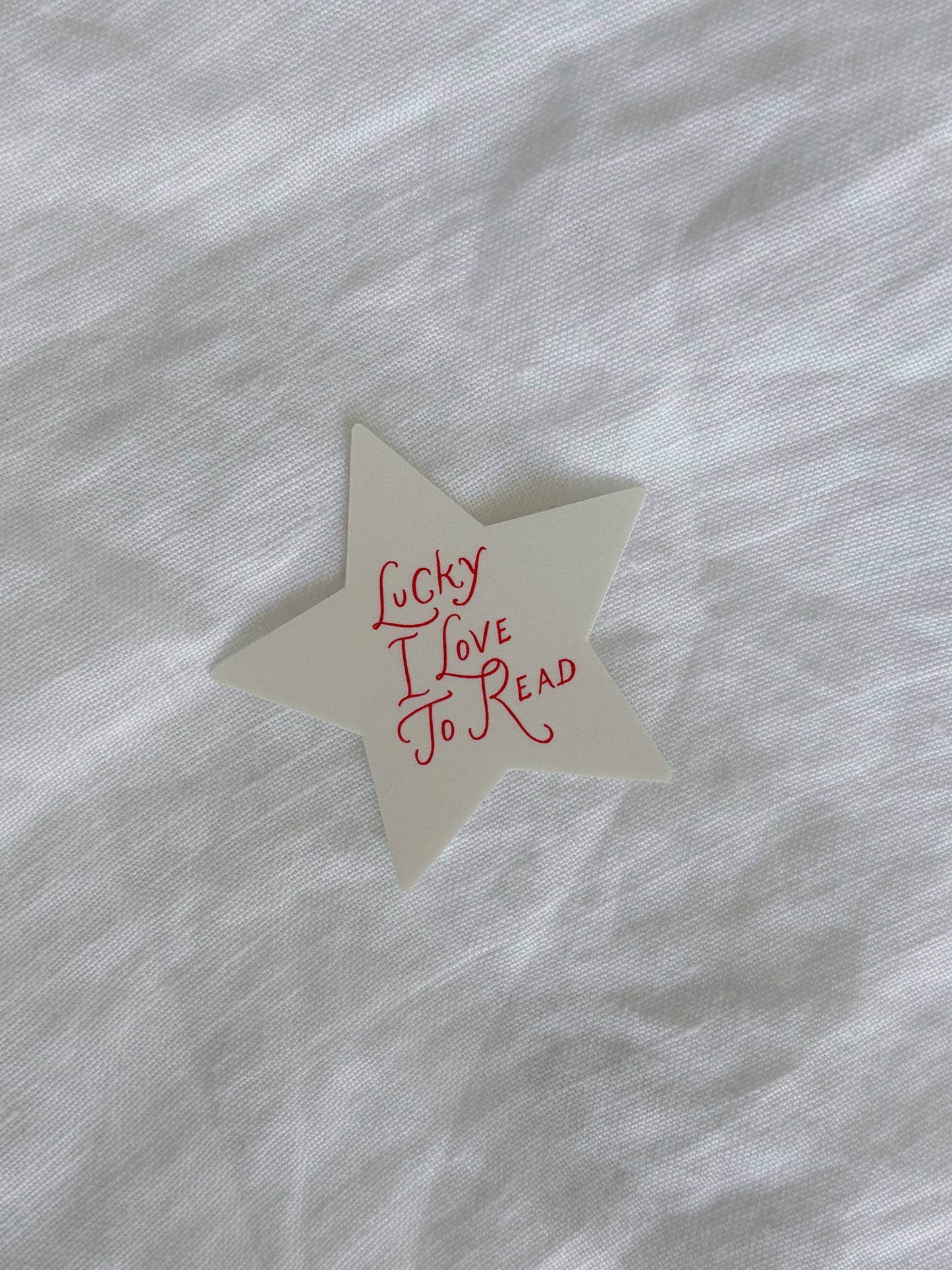 Lucky I Love To Read Sticker