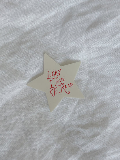 Lucky I Love To Read Sticker