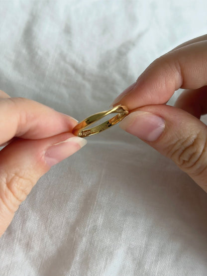 Gold Valkyrie Ribbon Ring