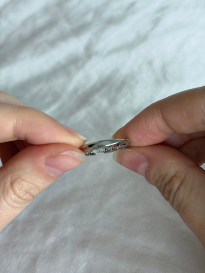 Silver Valkyrie Ribbon Ring