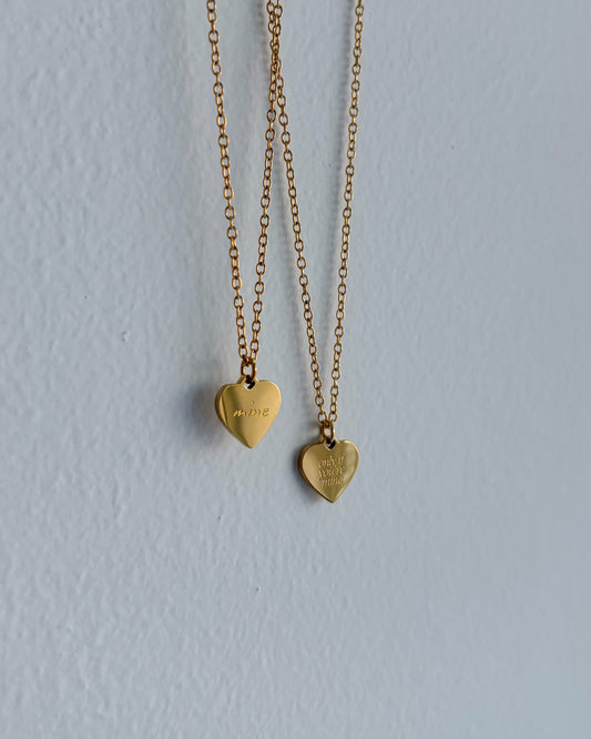 Gold Xaden Mini Heart Necklace
