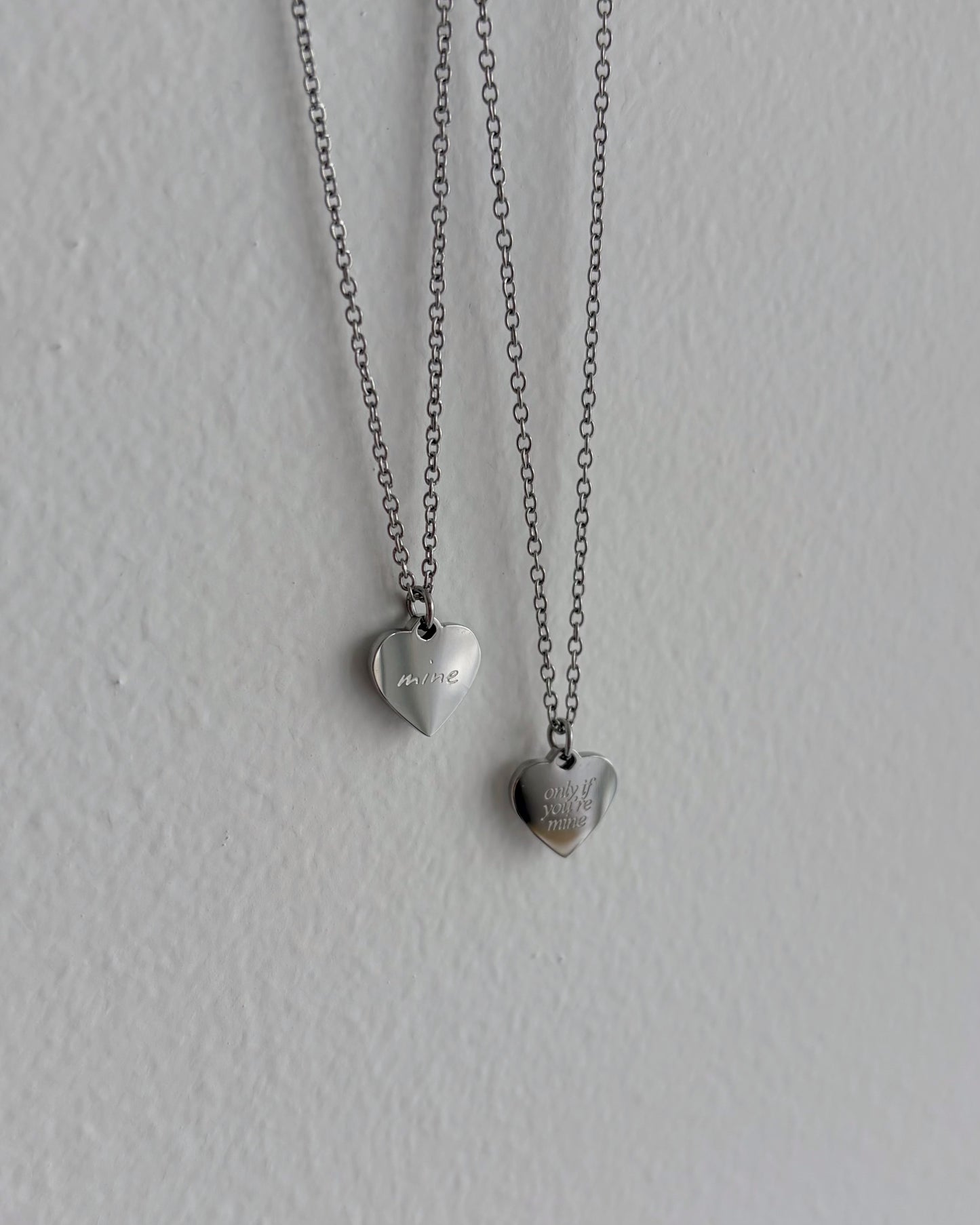 Silver Xaden Mini Heart Necklace