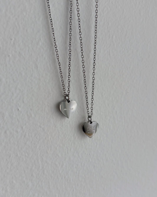 Silver Xaden Mini Heart Necklace