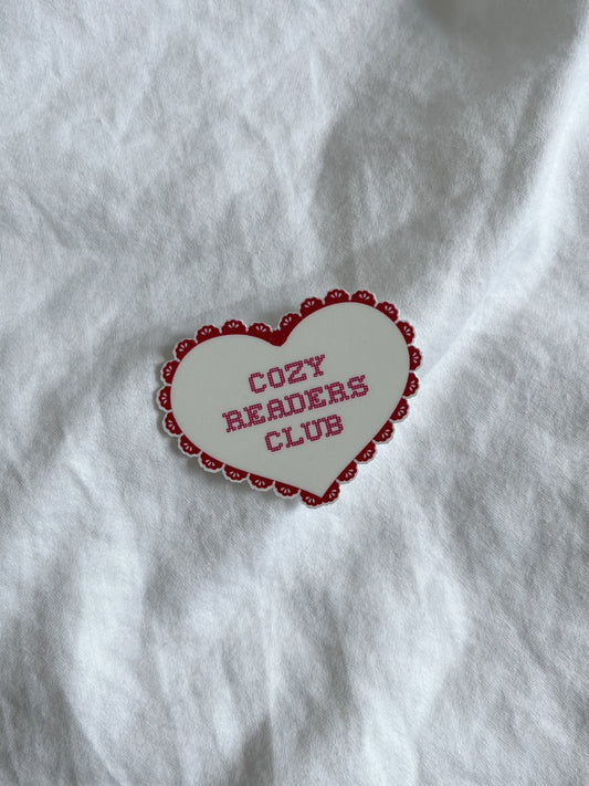 Cozy Readers Club Sticker