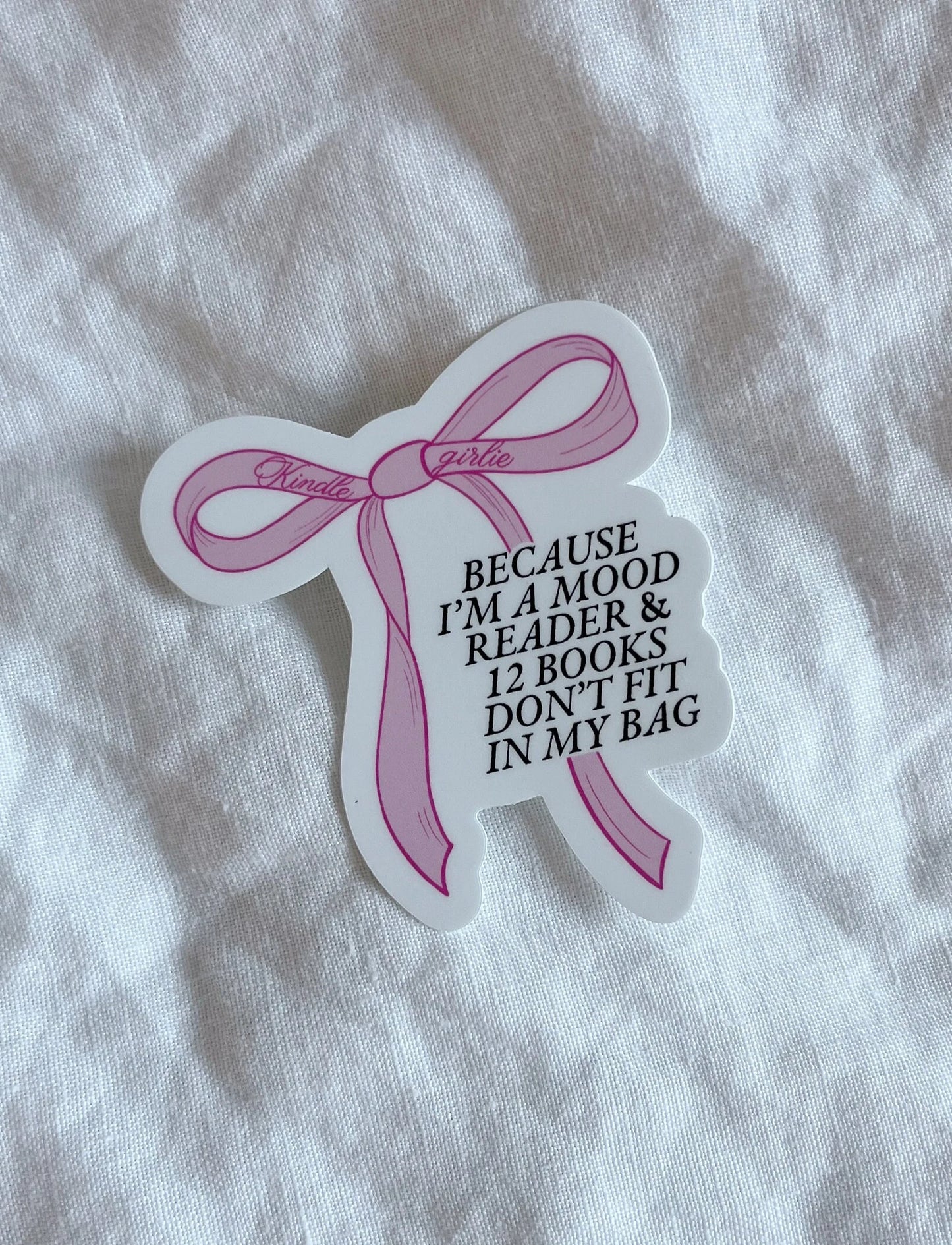 Kindle Girlie Bow Sticker