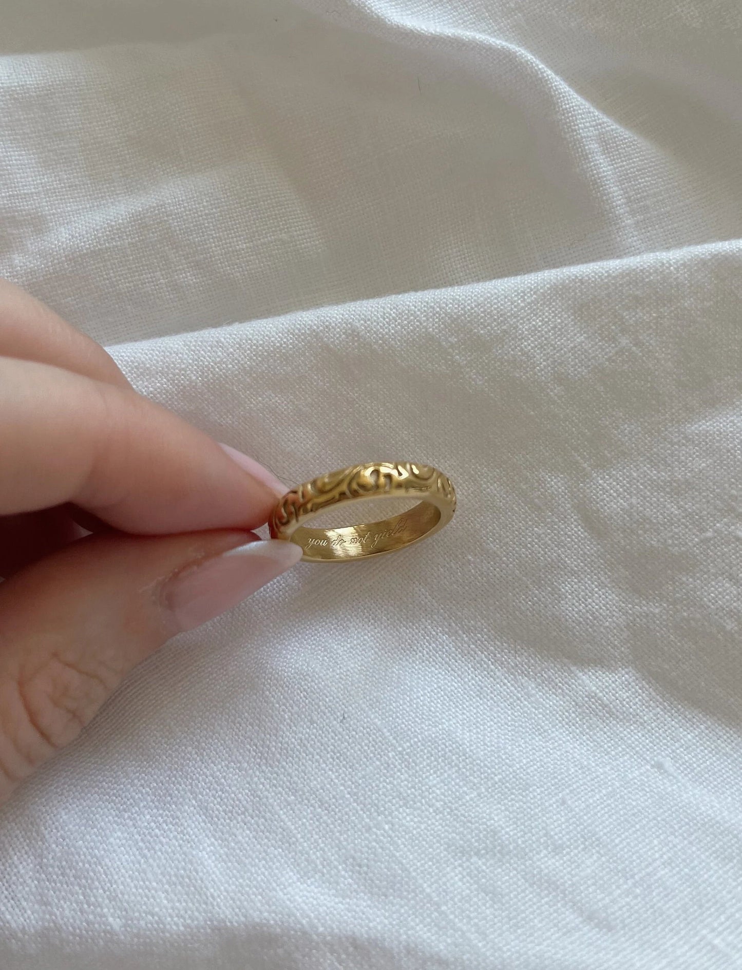 Gold Aelin Flame Ring